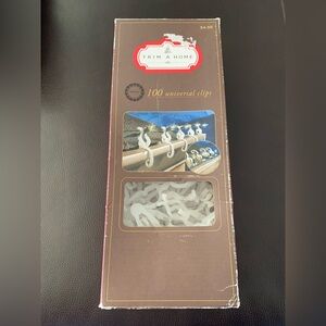 100 All Purpose Light Clips, Universal Shingle Gutter Christmas lights clips New